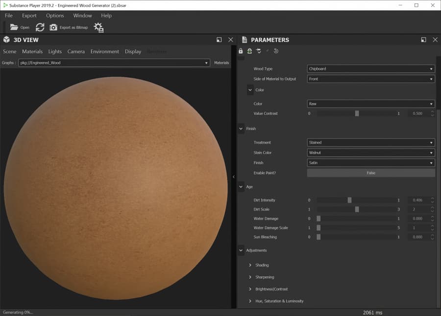 Engineered Wood Texture Generator