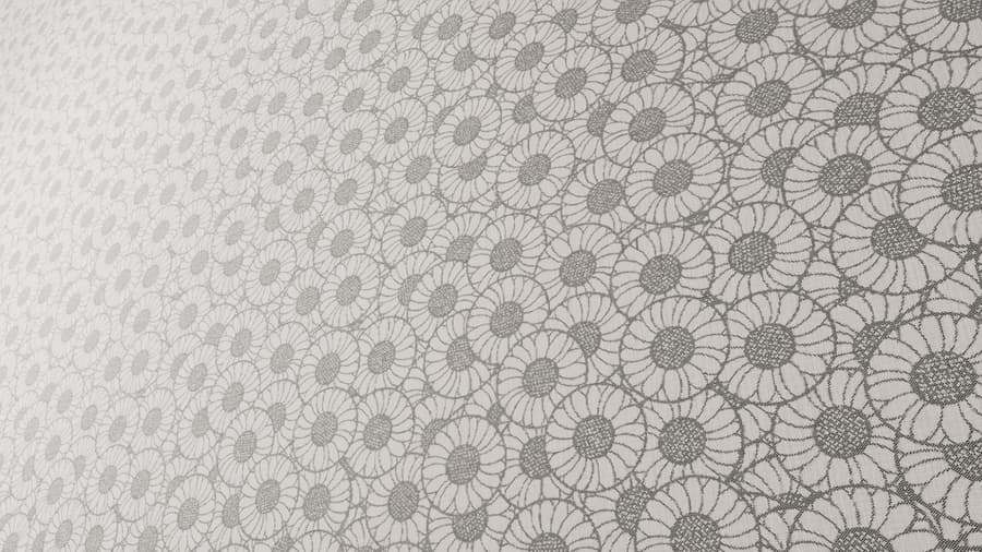 Orakelblume Pattern Upholstery Fabric Texture, Blush Pink & Grey
