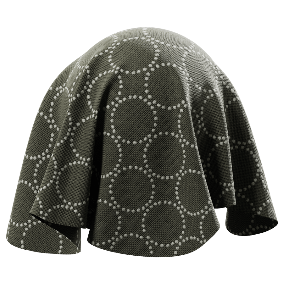 Tambourine Hallingdal Pattern Upholstery Fabric Texture, Darkest Green