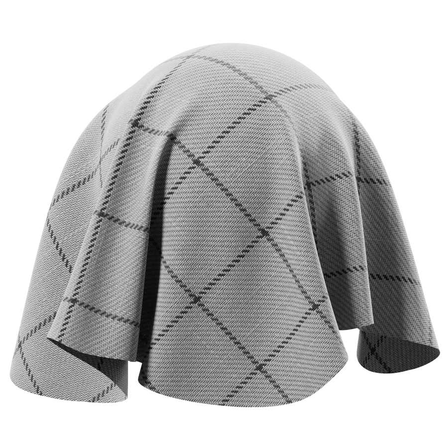 Geometric Plaid Twill Upholstery Fabric Texture, Grey