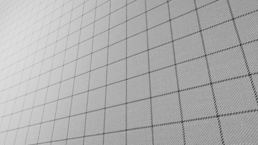 Geometric Plaid Twill Upholstery Fabric Texture, Grey