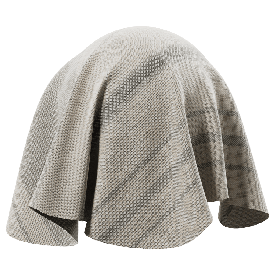 Stripe Pattern Upholstery Fabric Texture, Cream & Grey