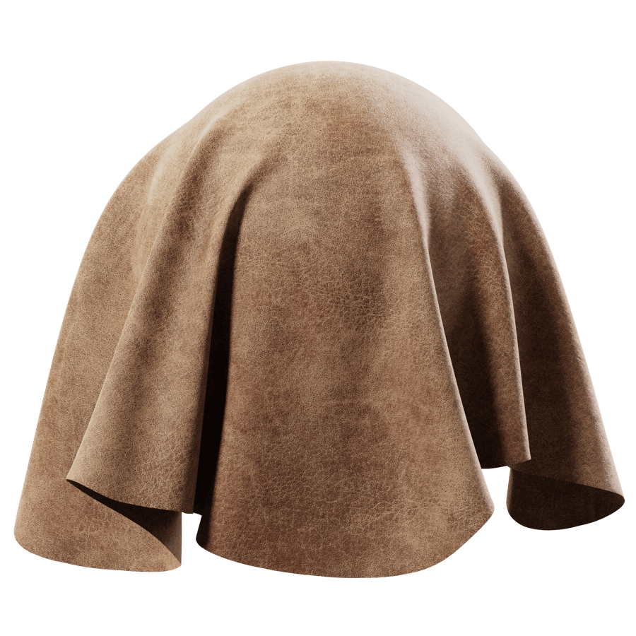 Buffalo Nubuck Leather Texture, Dark Tan