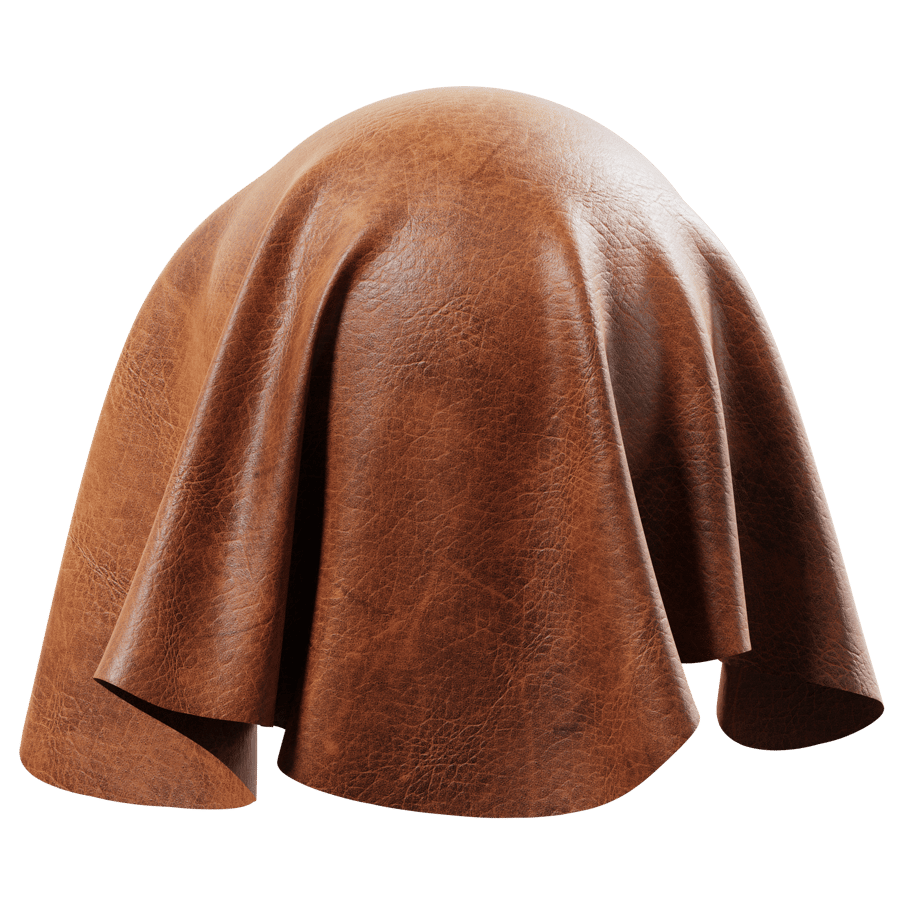 Wild Buffalo Saddle Leather Texture, Red Brown