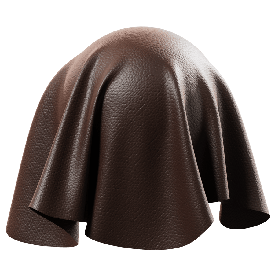 Cowhide Leather Texture, Dark Brown
