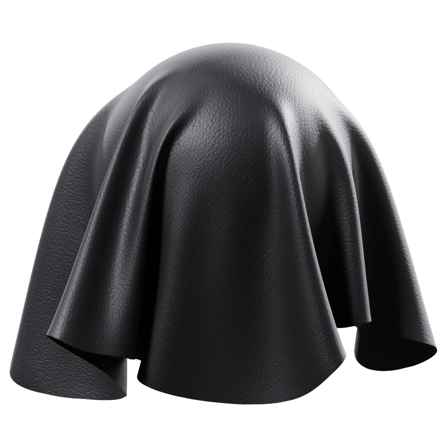 Horsehide Leather Texture, Black