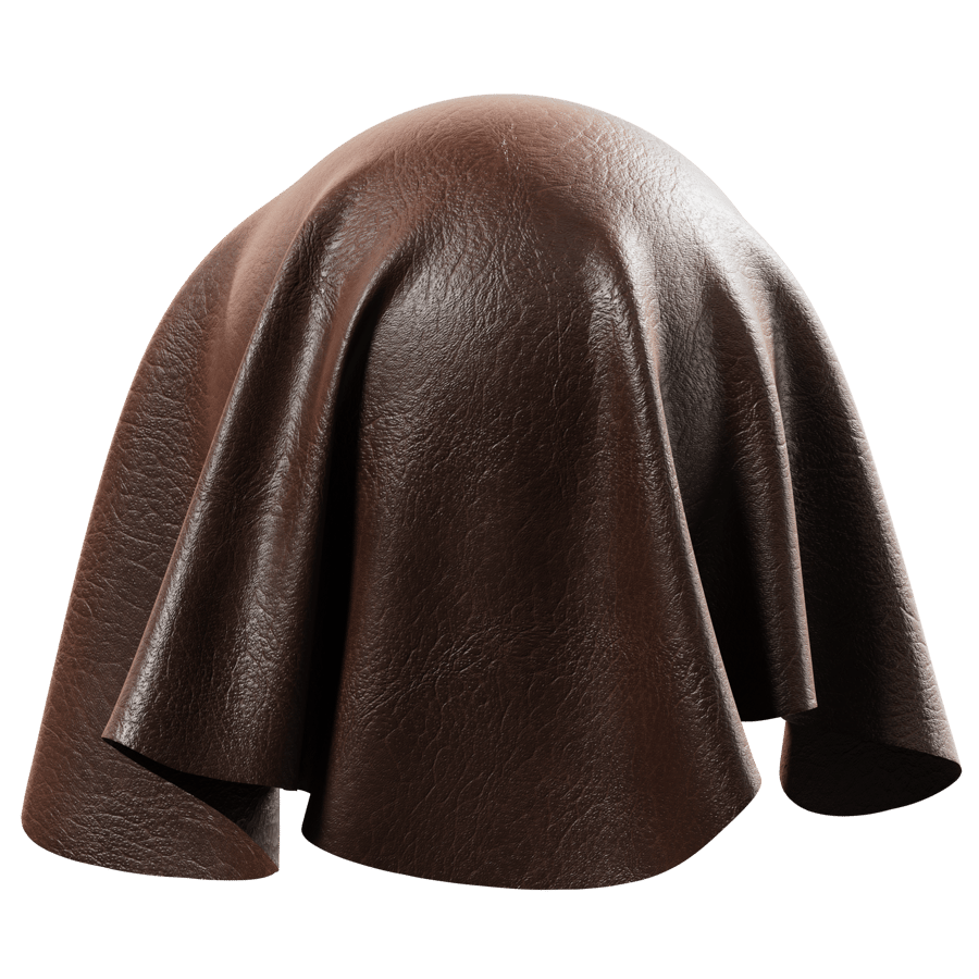Horsehide Leather Texture, Dark Brown