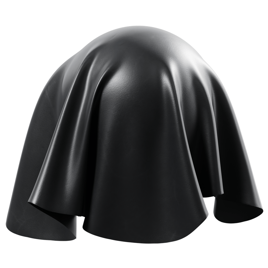 Sleek Leather Texture, Black