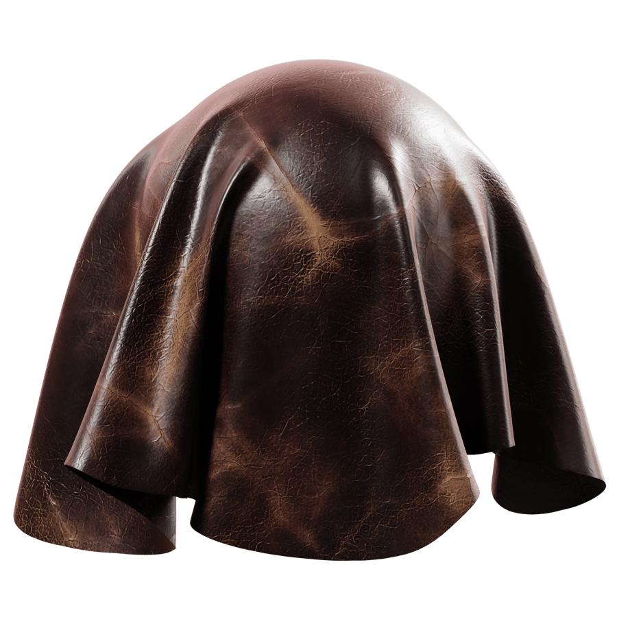 Fudge Ripple Sleek Vintage Leather Texture, Brown
