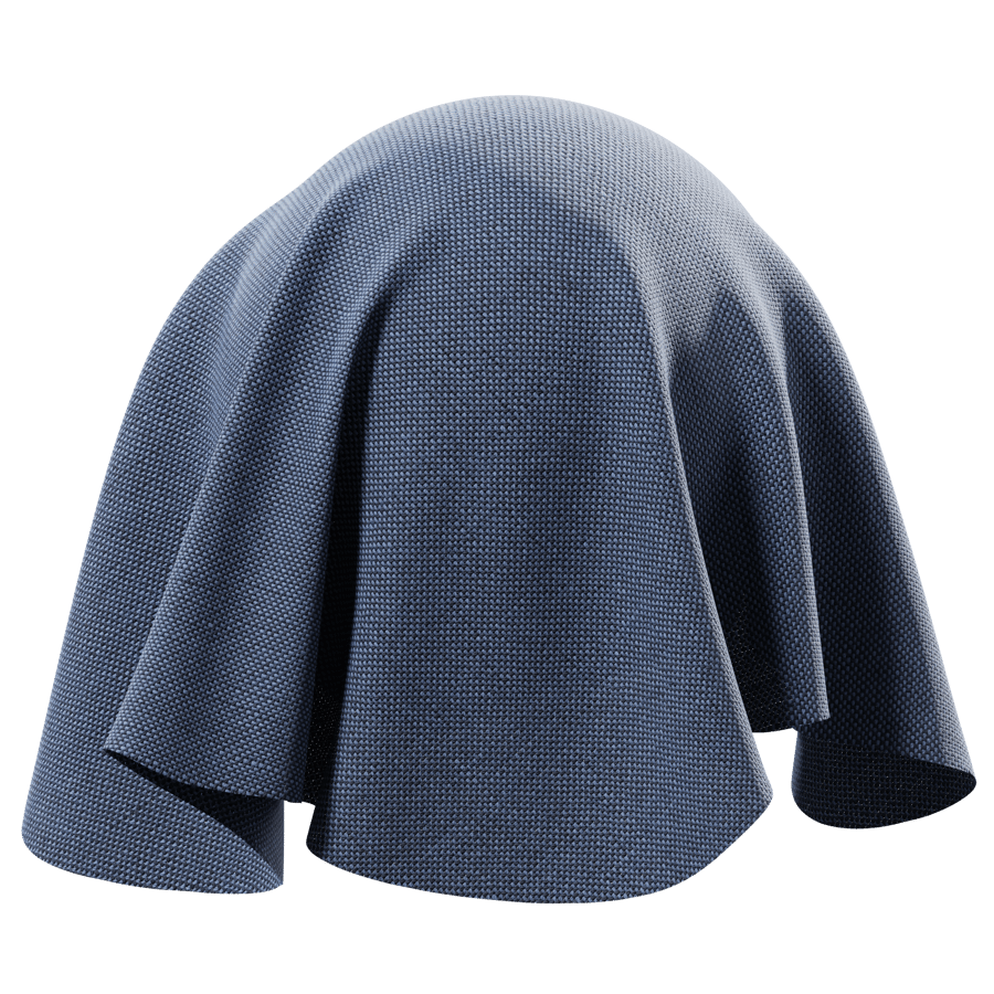 Plain Weave Blended Upholstery Fabric Texture, Navy Blue