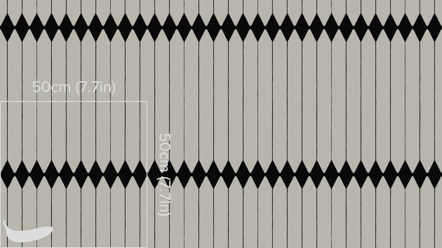 Geometric Print Upholstery Fabric Texture, Black & White