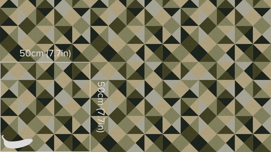 Eucalyptus Pyramid Pattern Upholstery Fabric Texture