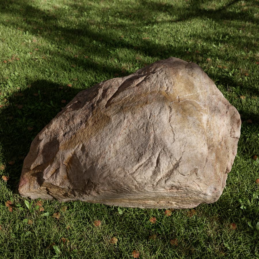 Warm Toned Wedged Large Rock Boulder Model