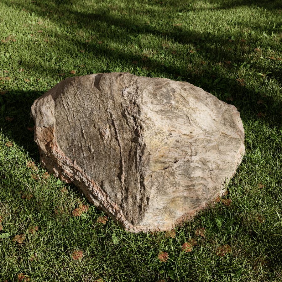 Mottled Multi-Textured Triangular Large Rock Boulder Model