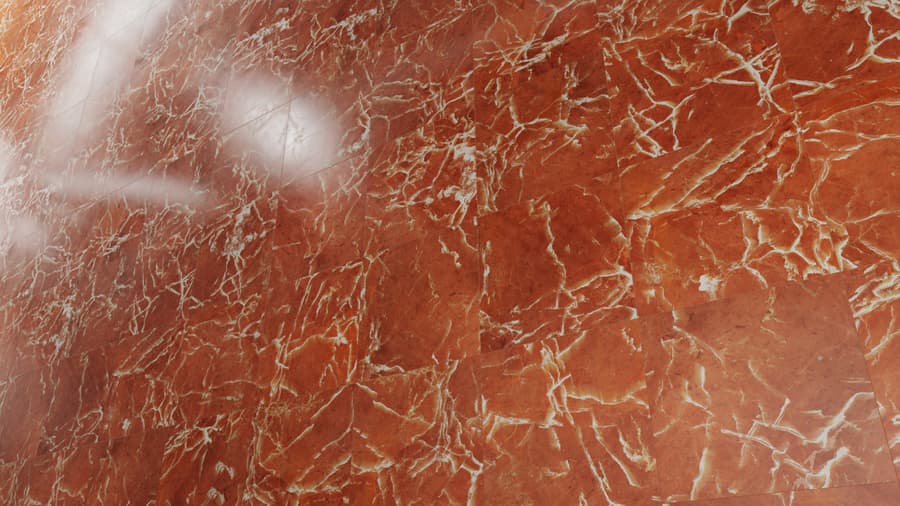 Honed Rojo Alicante Marble Tile Stacked Texture, Red
