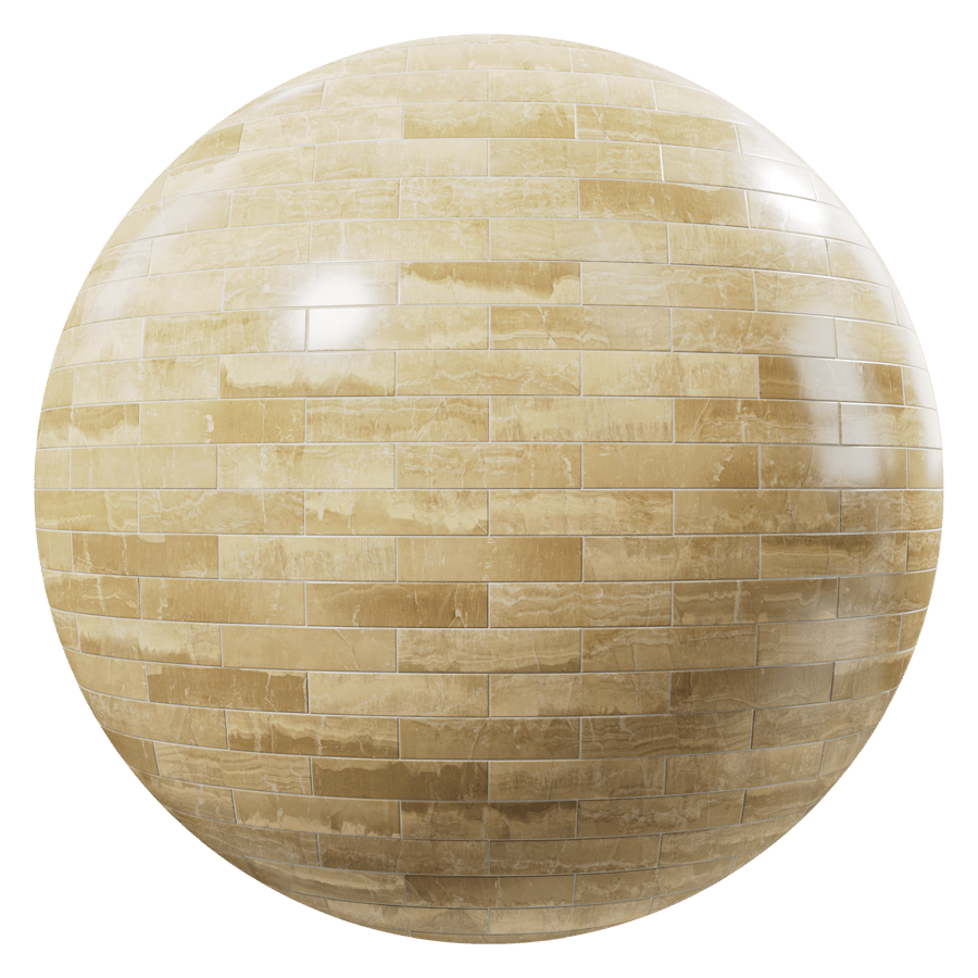 Royal Marble Tile Brick Bond Texture, Gold