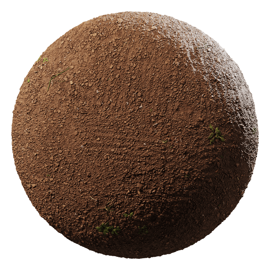 Weeds & Tilled Dirt Ground Texture
