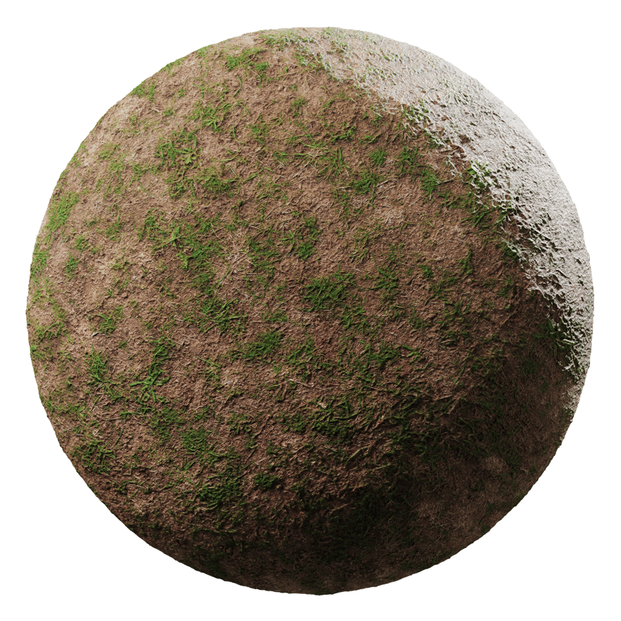 Grass Ground Texture, Patchy Green