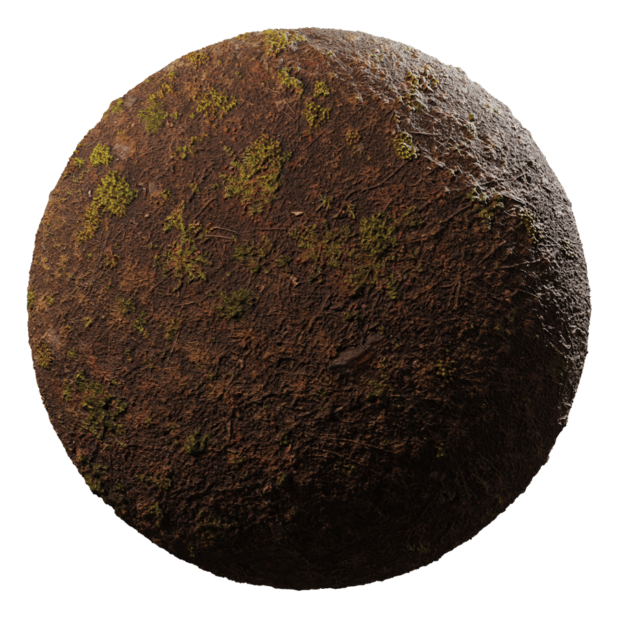 Dark Patchy Weeds Ground Texture