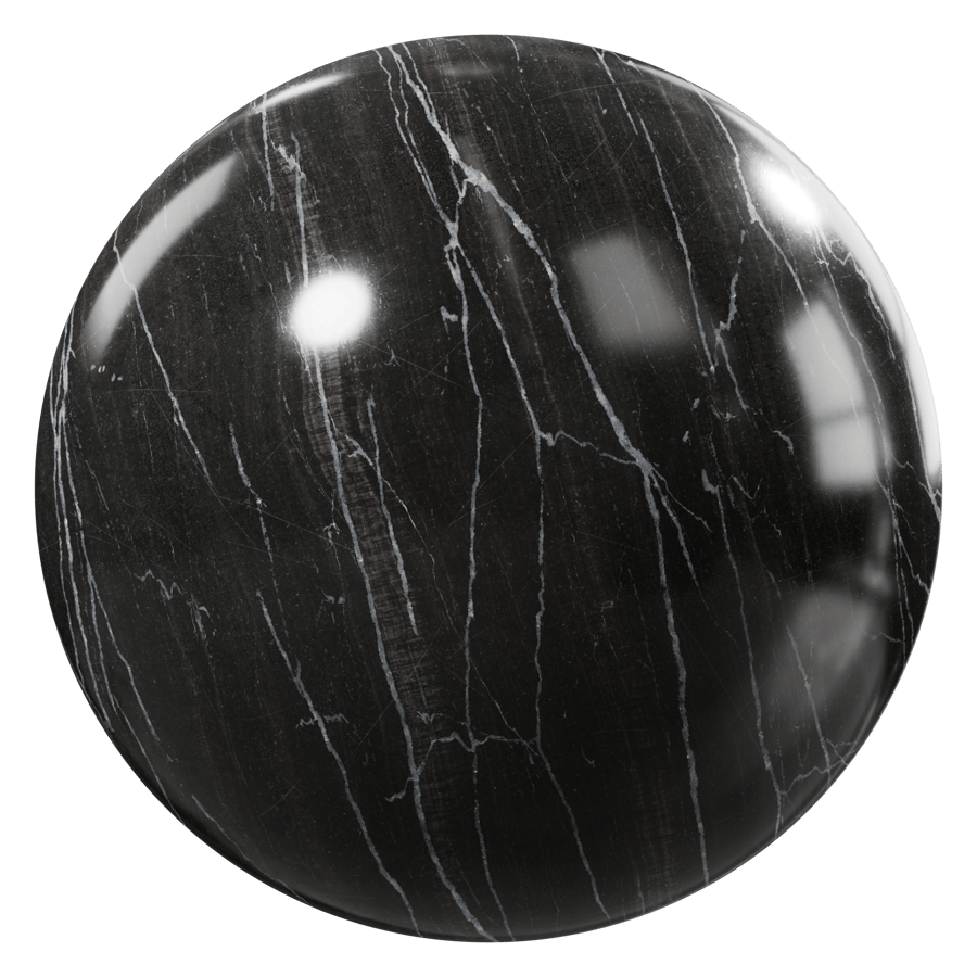 Honed Nero Belvedere Marble Texture, Black