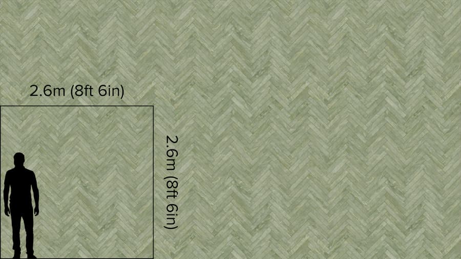 Honed Herringbone Tiles Marble Texture, Green