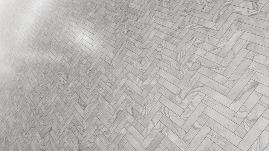 Honed Herringbone Tiles Sirio Marble Texture, Grey