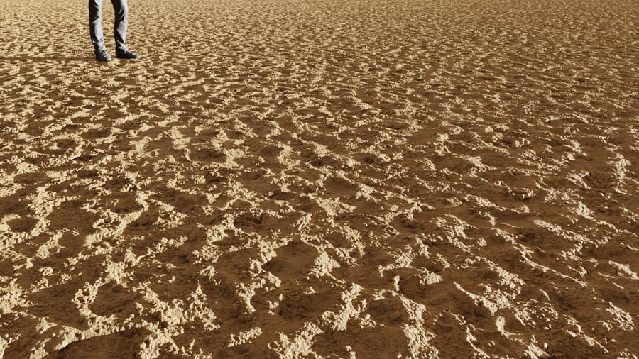 Footprints Sand Texture