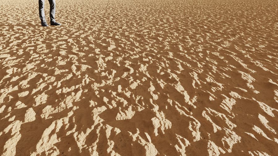 Deep Rippled Sand Texture