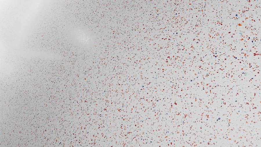 Rainbow Speckled Matte Slab Standard Terrazzo Texture