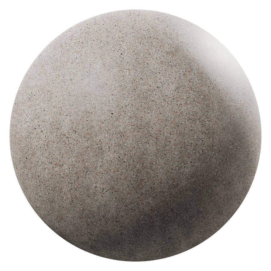 Matte Slab Standard Terrazzo Texture, Warm Grey