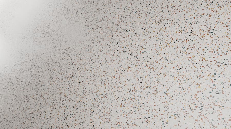 Honed Slab Venetian Terrazzo Texture, Warm White