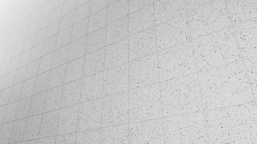 Speckled Matte Tiled Standard Terrazzo Texture, Grey
