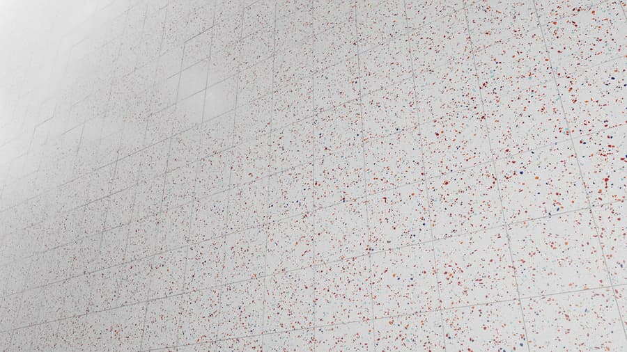 Rainbow Speckled Matte Tiled Standard Terrazzo Texture