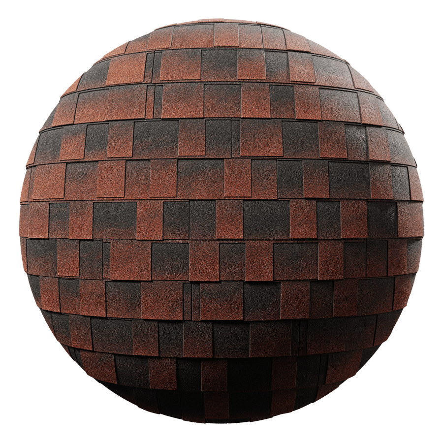 Cement Roof Tiles Texture, Black & Orange