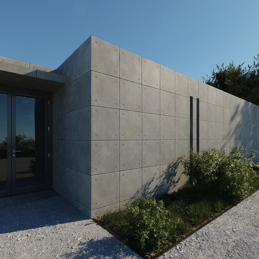 Concrete Panels Square 001