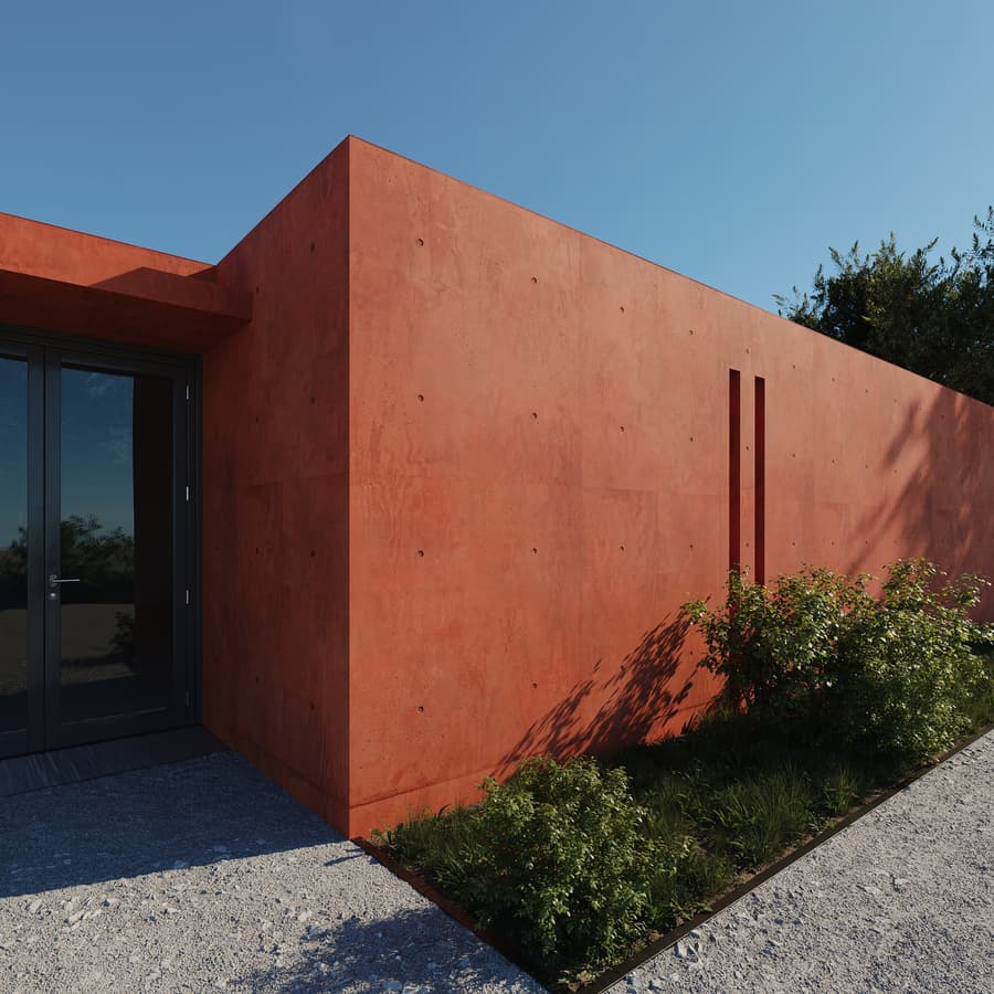 Concrete Panels Vertical Pigmented 003