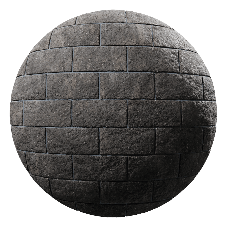 Concrete Blocks Black Split Face 001