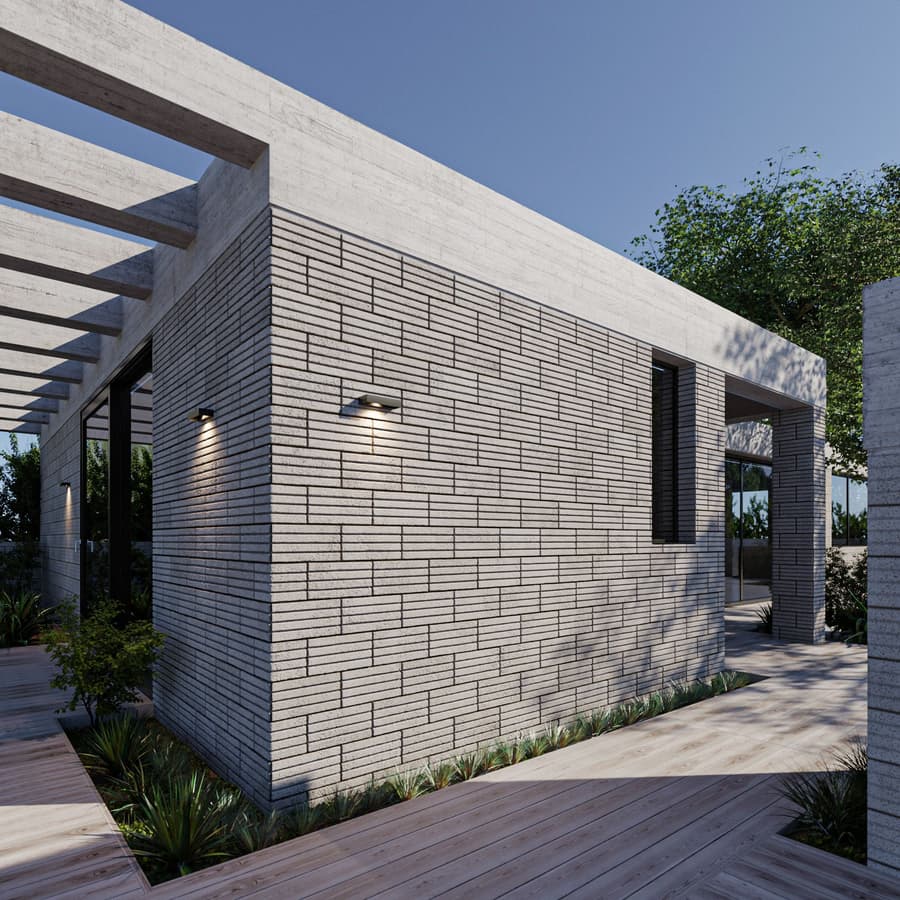 Concrete Blocks Horizontally Scored 001