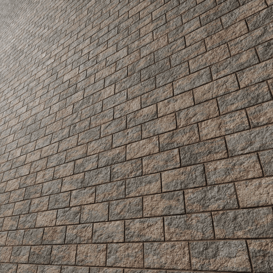 Concrete Blocks Split Caramel Grey 001