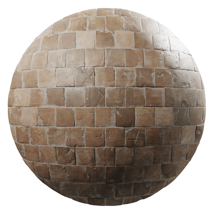 Tiles Terracotta Reclaimed Natural Square 001