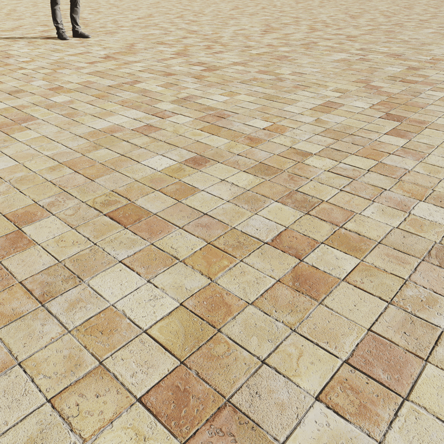 Tiles Terracotta Rustic Desert Square 001