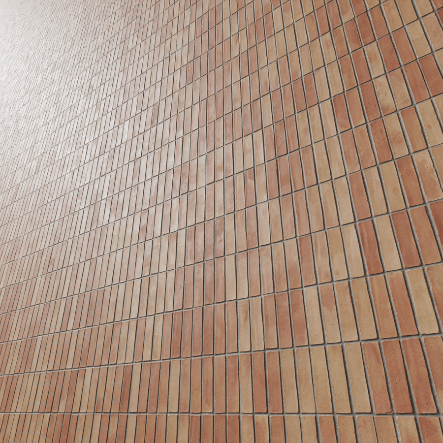 Tiles Terracotta Vertical Stacked Pink 001