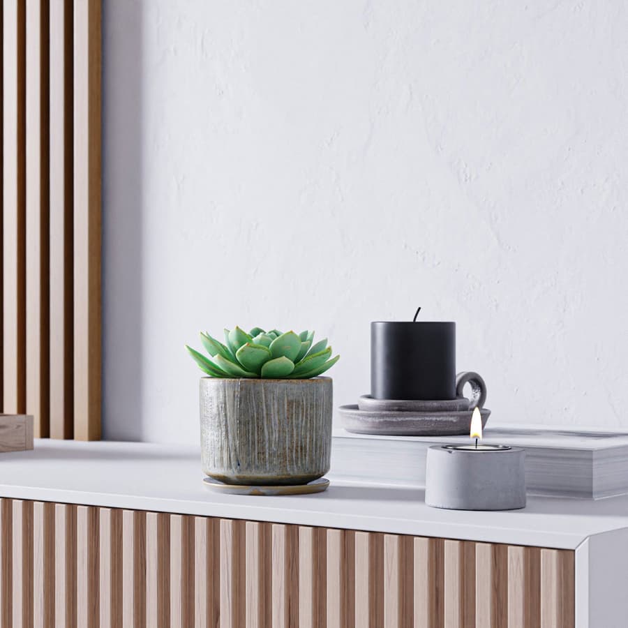 Candle Concrete Tealight 002