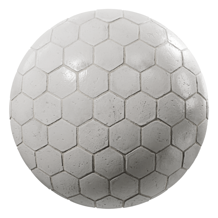 Tiles Terracotta White Rustic Hexagon 001