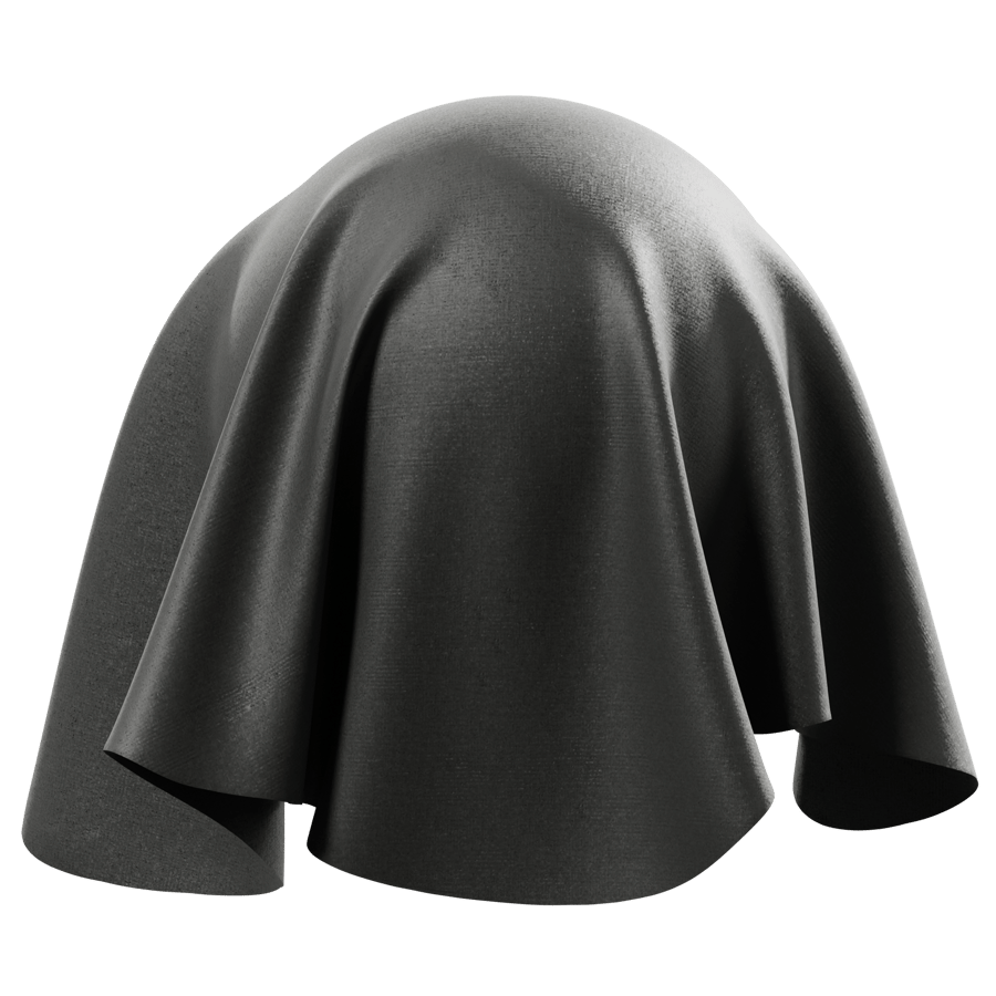 Plain Velvet Drapery Upholstery Fabric, Black