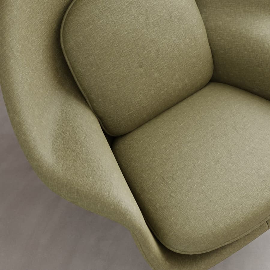 Plain Chenille Drapery Upholstery Fabric, Green