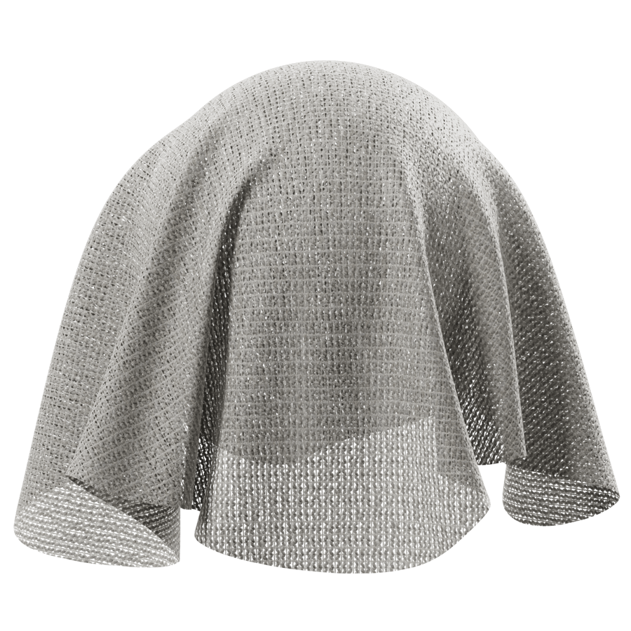 Plain Sheer Drapery Fabric, Grey - Poliigon