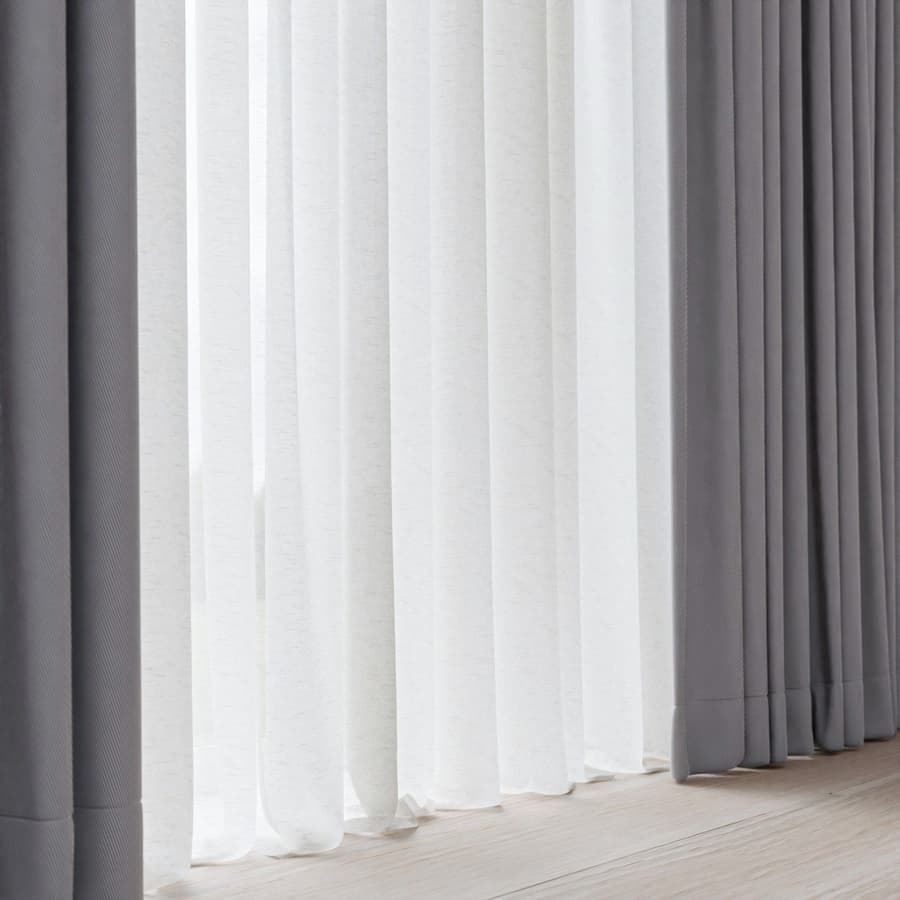 Plain Sheer Drapery Fabric, Natural