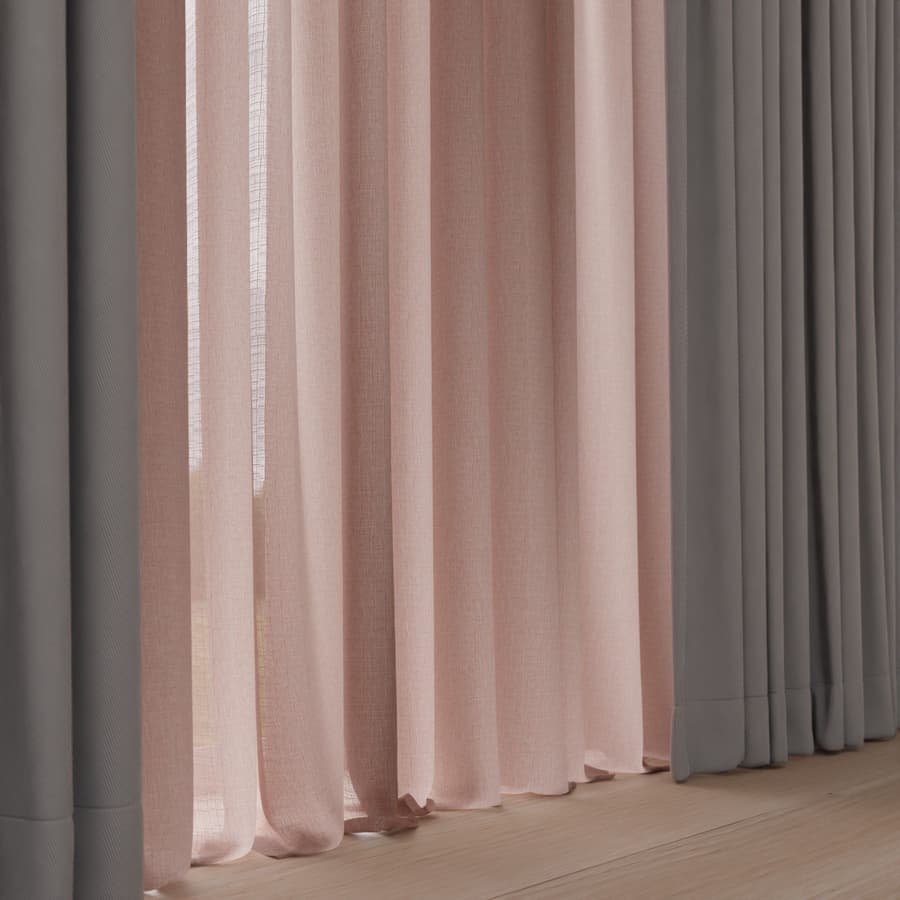 Plain Drapery Fabric, Pink