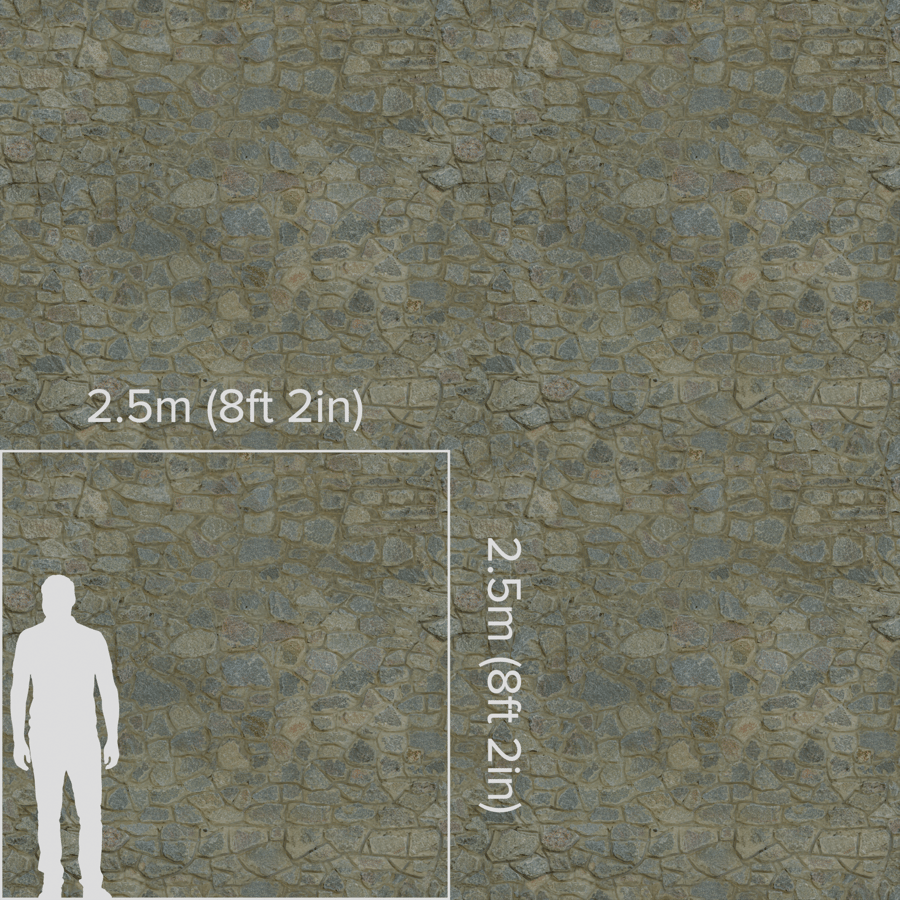 Cobblestone Wall 001